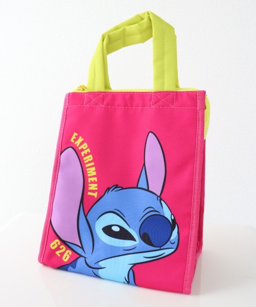 Disney（ディズニー）の「〈Disney/ディズニー〉スティッチ  STITCH  ランチバッグスクエア M（ランチョンマット/テーブルウェア・レディース・ブルー/ピンク・ONE SIZE）」の2枚目の写真