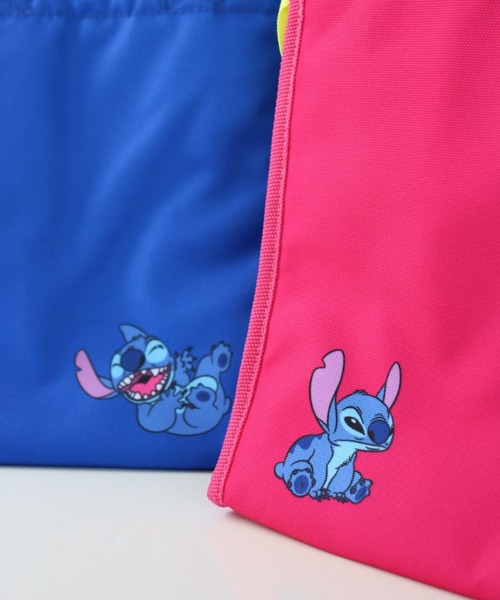 Disney（ディズニー）の「〈Disney/ディズニー〉スティッチ  STITCH  ランチバッグスクエア M（ランチョンマット/テーブルウェア・レディース・ブルー/ピンク・ONE SIZE）」の7枚目の写真