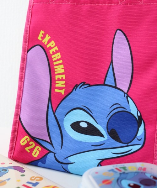 Disney（ディズニー）の「〈Disney/ディズニー〉スティッチ  STITCH  ランチバッグスクエア M（ランチョンマット/テーブルウェア・レディース・ブルー/ピンク・ONE SIZE）」の8枚目の写真