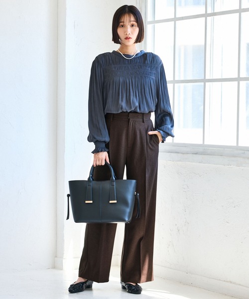 Juze（ジュゼ）の「ギャザーバブーシュパンプス（パンプス・レディース・オフホワイト/ブラック・L/M）」の17枚目の写真