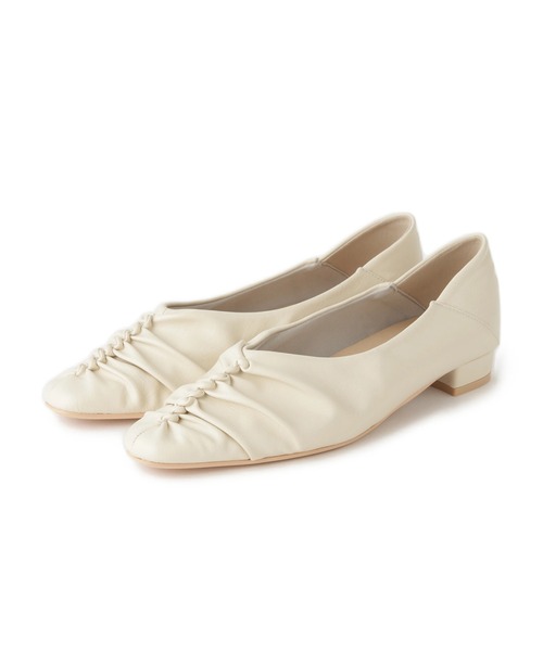 Juze（ジュゼ）の「ギャザーバブーシュパンプス（パンプス・レディース・オフホワイト/ブラック・L/M）」の13枚目の写真