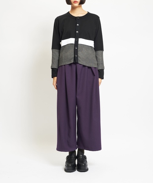 gomme（ゴム）の「ウォームPツイル　スパイラルパンツ（その他パンツ・レディース・ブラック/カーキ/パープル・MEDIUM）」の12枚目の写真