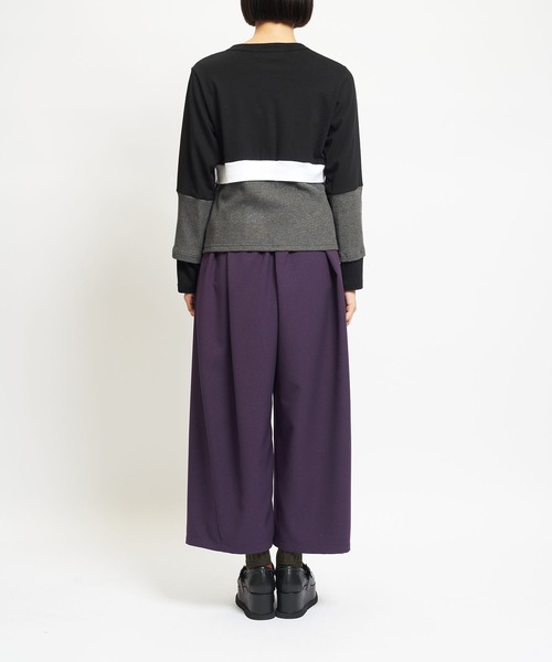 gomme（ゴム）の「ウォームPツイル　スパイラルパンツ（その他パンツ・レディース・ブラック/カーキ/パープル・MEDIUM）」の13枚目の写真