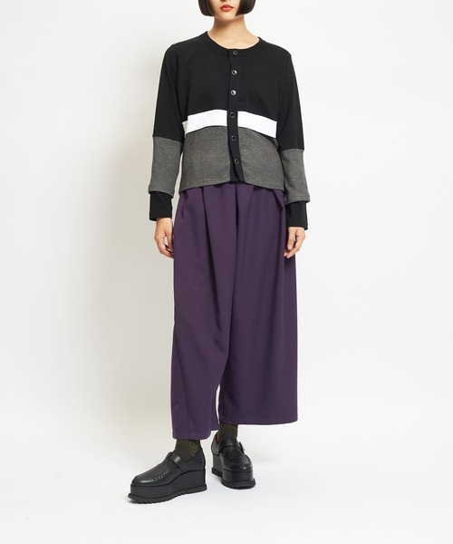 gomme（ゴム）の「ウォームPツイル　スパイラルパンツ（その他パンツ・レディース・ブラック/カーキ/パープル・MEDIUM）」の9枚目の写真