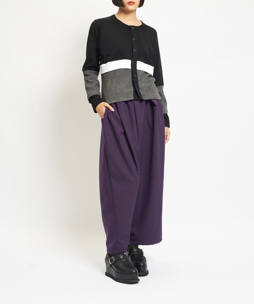 gomme（ゴム）の「ウォームPツイル　スパイラルパンツ（その他パンツ・レディース・ブラック/カーキ/パープル・MEDIUM）」の10枚目の写真