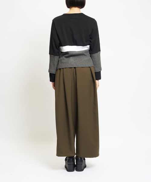 gomme（ゴム）の「ウォームPツイル　スパイラルパンツ（その他パンツ・レディース・ブラック/カーキ/パープル・MEDIUM）」の8枚目の写真