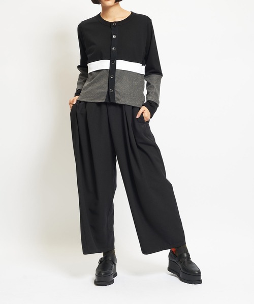 gomme（ゴム）の「ウォームPツイル　スパイラルパンツ（その他パンツ・レディース・ブラック/カーキ/パープル・MEDIUM）」の15枚目の写真