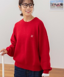 コスタンザ★極美品★クルーネックニット★27&9ゲージウール★ワインレッド 27×9ゲージ】ウール クルーネックニット（ニット）｜STRASBURGO