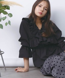 PICCIN PERLA | フリルペプラムブラウス(シャツ/ブラウス)