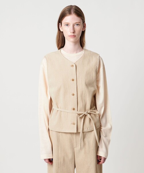 Steven Alan(スティーブンアラン)の「<Steven Alan>ランダム コーデュロイ ベスト(ベスト・レディース・ナチュラル/ブラック・M/S)」の4枚目の写真