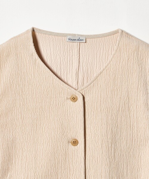 Steven Alan(スティーブンアラン)の「<Steven Alan>ランダム コーデュロイ ベスト(ベスト・レディース・ナチュラル/ブラック・M/S)」の9枚目の写真