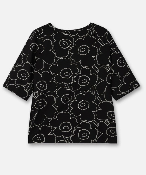 marimekko（マリメッコ）の「Kollaasi Piirto Unikko / shirt（Tシャツ/カットソー・レディース・ブラック・LARGE/MEDIUM/SMALL/X-SMALL）」の6枚目の写真