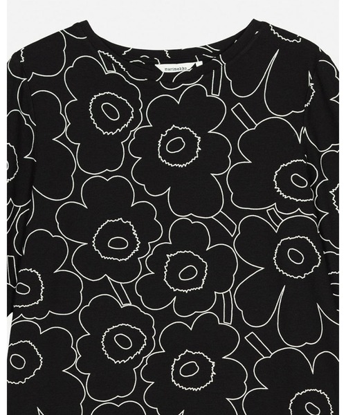 marimekko（マリメッコ）の「Kollaasi Piirto Unikko / shirt（Tシャツ/カットソー・レディース・ブラック・LARGE/MEDIUM/SMALL/X-SMALL）」の7枚目の写真