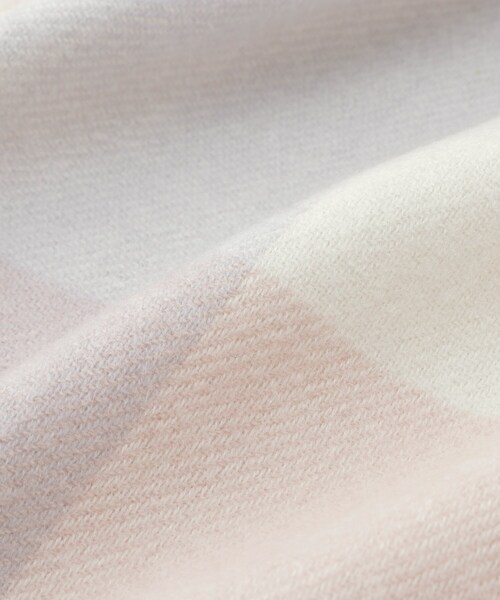 index（インデックス）の「【手洗い可】チェックストール（ストール/ショール・レディース・ピンク系1/サックスブルー系・00）」の5枚目の写真