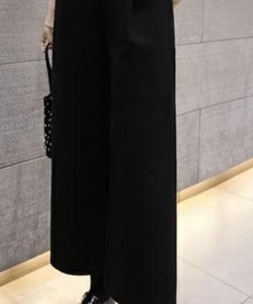 cammie(キャミー)の「タック入りワイドパンツ(その他パンツ・レディース・ダークグレー/ブラック・L/M)」の5枚目の写真