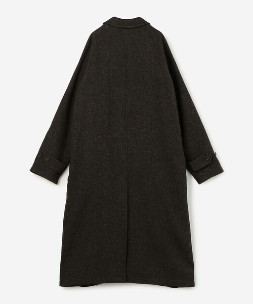 Scye(サイ)の「Scye | ヘリンボーン ツイード バルマカーンコート WOMEN(ステンカラーコート・レディース・ダークブラウン・36)」の3枚目の写真