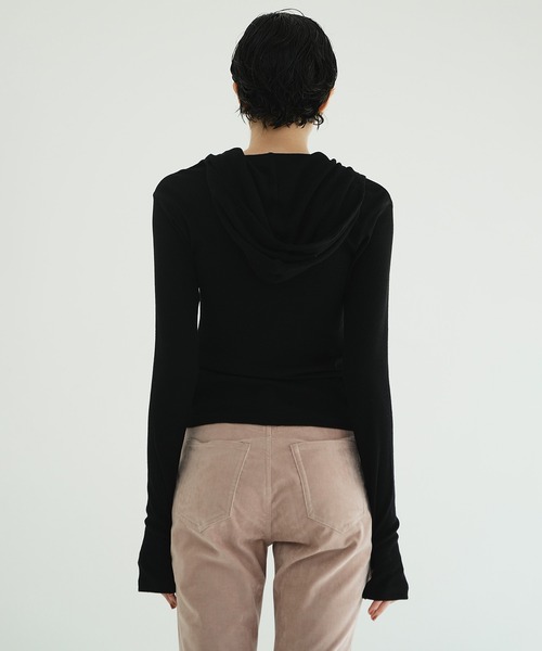 WOOL RIB HOODED TIGHT TOPS（パーカー）｜CLANE（クラネ）の