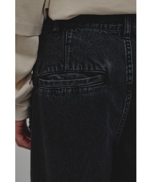 STYLEMIXER(スタイルミキサー)の「ワイドタックデニム(デニムパンツ・メンズ・ブラック・MEDIUM/LARGE)」の9枚目の写真