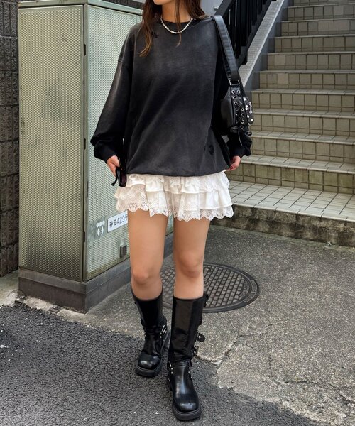 RePRODUCTION LABEL(リプロダクションレーベル)の「【RePRODUCTION LABEL / リプロダクションレーベル】ベーシックフェードスウェット(Tシャツ/カットソー・レディース・ブラック/バーガンディー/ブルー・FREE)」の21枚目の写真