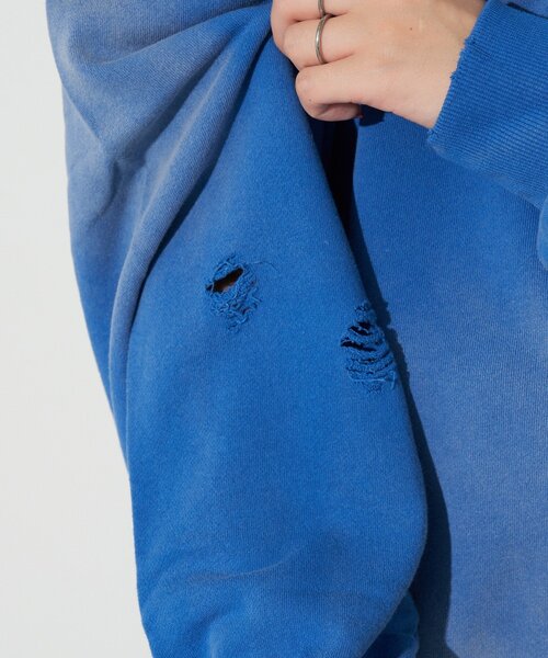 RePRODUCTION LABEL(リプロダクションレーベル)の「【RePRODUCTION LABEL / リプロダクションレーベル】ベーシックフェードスウェット(Tシャツ/カットソー・レディース・ブラック/バーガンディー/ブルー・FREE)」の8枚目の写真