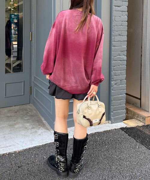 RePRODUCTION LABEL(リプロダクションレーベル)の「【RePRODUCTION LABEL / リプロダクションレーベル】ベーシックフェードスウェット(Tシャツ/カットソー・レディース・ブラック/バーガンディー/ブルー・FREE)」の15枚目の写真
