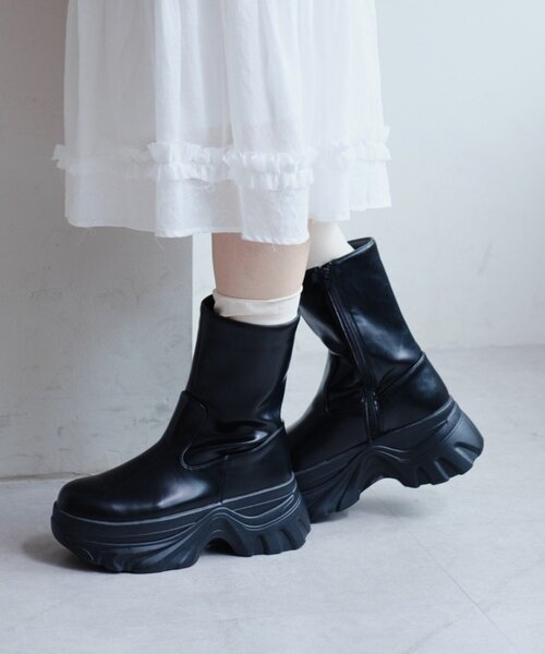 Kastane（カスタネ）の「*レザーミドルブーツ（ブーツ）」 - WEAR