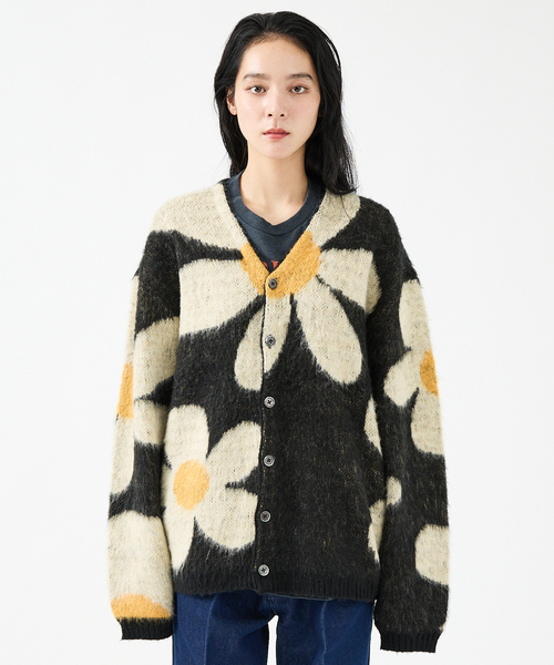 TOWNCRAFT / タウンクラフト】VINTAGE PATTERN SHAGGY CARDIGAN