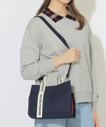 CB CRESTBRIDGE（シービークレストブリッジ）の「パーシャルクレストブリッジチェックキャンバス2WAYショルダー（ショルダーバッグ）」