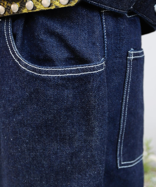 BAL(バル)の「BAL / バル 12OZ STRAIGHT LEG 5P JEAN(デニムパンツ・メンズ・ネイビー・2/3)」の3枚目の写真