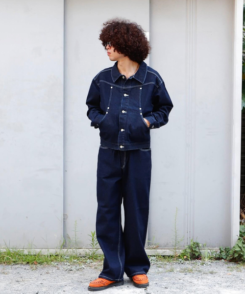 BAL(バル)の「BAL / バル 12OZ STRAIGHT LEG 5P JEAN(デニムパンツ・メンズ・ネイビー・2/3)」の5枚目の写真