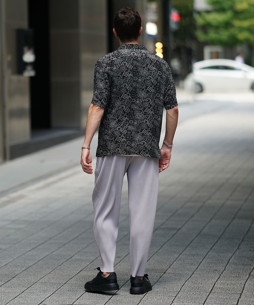 JOKER(ジョーカー)の「総柄オープンカラー半袖シャツ メンズ 開襟 ペイズリー ボタニカル 春服 冬服(シャツ/ブラウス・メンズ・ブラック系その他3/ホワイト/オレンジ/ブラック系その他/ブラック系その他2・LL/L/M)」の17枚目の写真