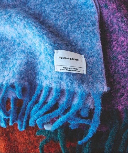 THE INOUE BROTHERS / アルパカミックス 2カラー ウーリー マフラー 25