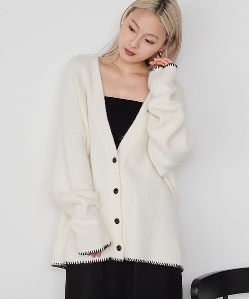 masterkeyカーディガン MASTERKEY FLEXIBLE RIB - BROWN- – TENG STORE OSAKA