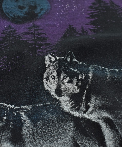 ANVIL(アンヴィル)の「【USED】90's anvil “WOLF” AOP アニマル Tシャツ USA製(Tシャツ/カットソー・メンズ・ブラック・X-LARGE)」の7枚目の写真