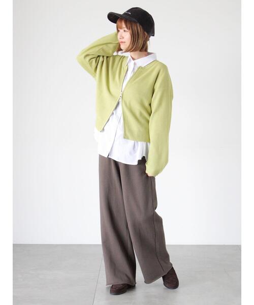 Lugnoncure（ルノンキュール）の「無地/柄アソートレギュラーオーバーシャツ（シャツ/ブラウス・レディース・オフホワイト/ネイビー/ベージュ/ブラック・F）」の5枚目の写真