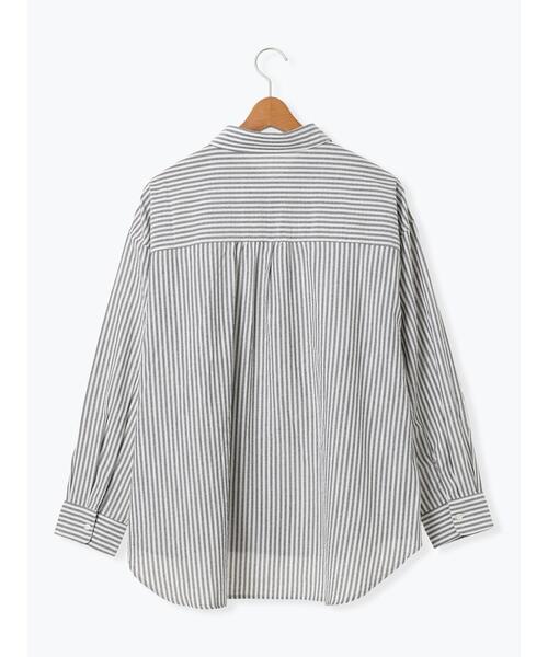 Lugnoncure（ルノンキュール）の「無地/柄アソートレギュラーオーバーシャツ（シャツ/ブラウス・レディース・オフホワイト/ネイビー/ベージュ/ブラック・F）」の18枚目の写真