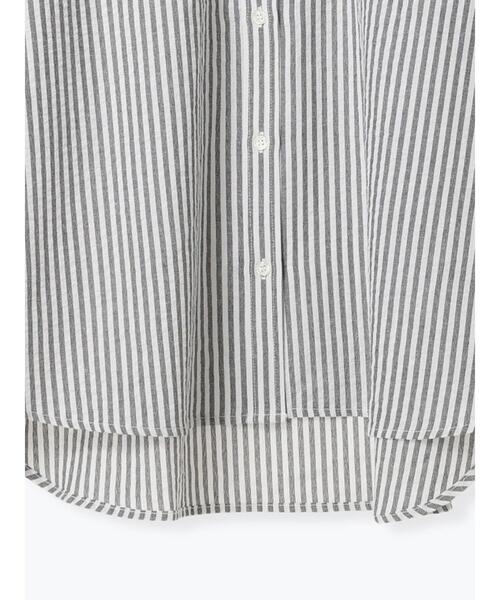 Lugnoncure（ルノンキュール）の「無地/柄アソートレギュラーオーバーシャツ（シャツ/ブラウス・レディース・オフホワイト/ネイビー/ベージュ/ブラック・F）」の21枚目の写真