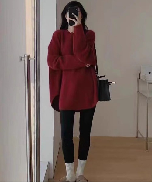 オーバーサイズニットプルオーバー（ニット/セーター）｜CHUL