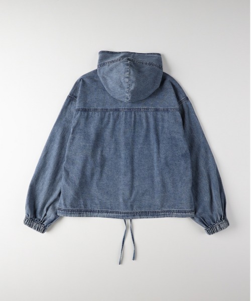 セール】【BACK NUMBER】デニムフードシャツ (フード付き/柔らかデニム