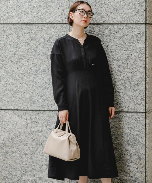 F by ROSSO(エフバイロッソ)の「『UR TECH SMOOTHLUXE』F by ROSSO キーネックワンピース(ワンピース・レディース・ベージュ/ブラック/チャコールグレー・36/38)」の9枚目の写真