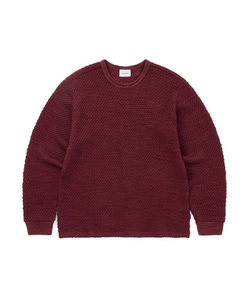 thisisneverthat(ディスイズネバーザット)の「Wool Crochet Knit L/S Crew(スウェット・メンズ・ブルー/ベージュ/レッド・L/M/S/XL)」の3枚目の写真