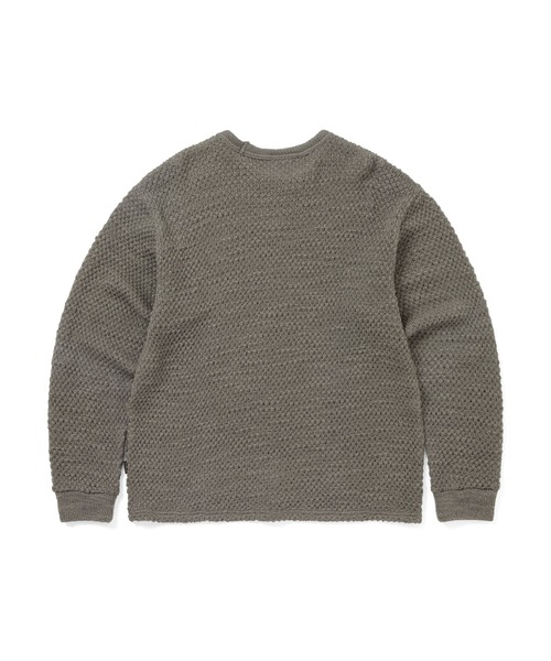 thisisneverthat(ディスイズネバーザット)の「Wool Crochet Knit L/S Crew(スウェット・メンズ・ブルー/ベージュ/レッド・L/M/S/XL)」の5枚目の写真