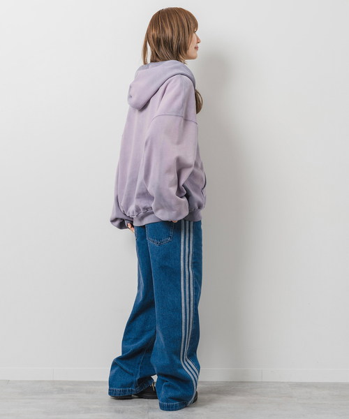 adidas(アディダス)の「adidas / アディダス DENIM 3S PANT(デニムパンツ・レディース・サックスブルー・25/24)」の3枚目の写真