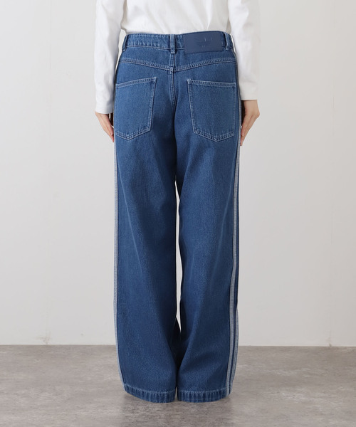 adidas(アディダス)の「adidas / アディダス DENIM 3S PANT(デニムパンツ・レディース・サックスブルー・25/24)」の11枚目の写真