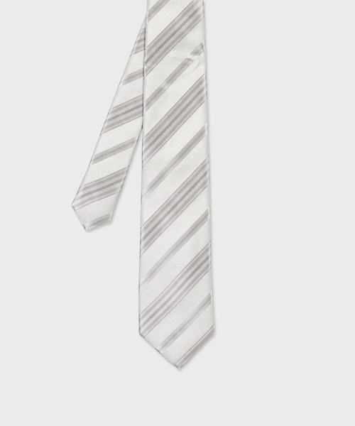 ジャカードシルバーパターン タイ【250087 552MJ】（ネクタイ）｜Paul
