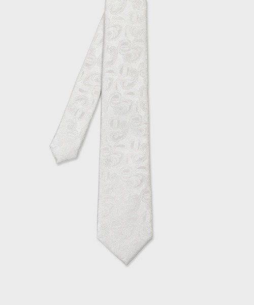 ジャカードシルバーパターン タイ【250087 552MJ】（ネクタイ）｜Paul