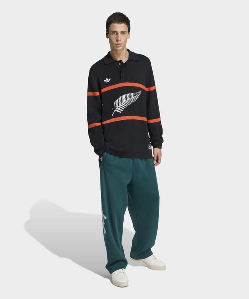 adidas（アディダス）の「adidas Originals & オールブラックス ニット ポロ / アディダスオリジナルス（ニット/セーター・メンズ・ブラック・LARGE/MEDIUM/SMALL/X-LARGE/X-SMALL/XX-LARGE/3XL）」の5枚目の写真