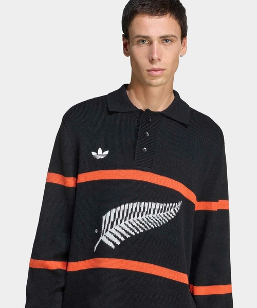 セール】adidas Originals & オールブラックス ニット ポロ