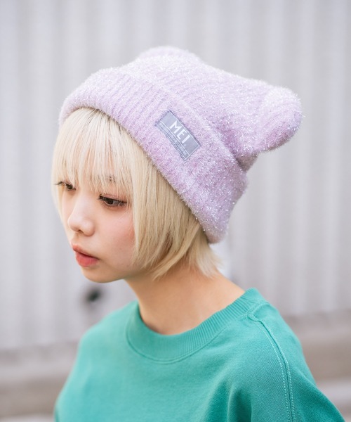 MEI(メイ)の「【MEI/メイ】クマミミニットキャップ(ニットキャップ/ビーニー・メンズ・ブラック/ライトグレー/ピンク・FREE)」の18枚目の写真