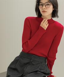 OPAQUE.CLIP | ハイネックリブニット【洗濯機OK】《6col》(ニット/セーター)